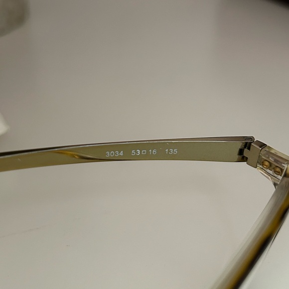 Michael Kors Tortoiseshell Brown and Gold Rectangular Eyeglasses - Picture 8 of 9